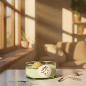 Velas artesanales de vaso de vidrio 200g