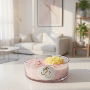 Velas artesanales de vaso de vidrio 400g