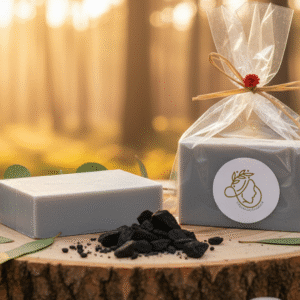 Jabones artesanales de Carbón activado con eucalipto