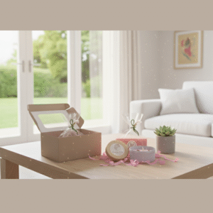 kit vela 200 gramos en molde vidrio más jabón artesanal caja decorada, relleno y tarjeta